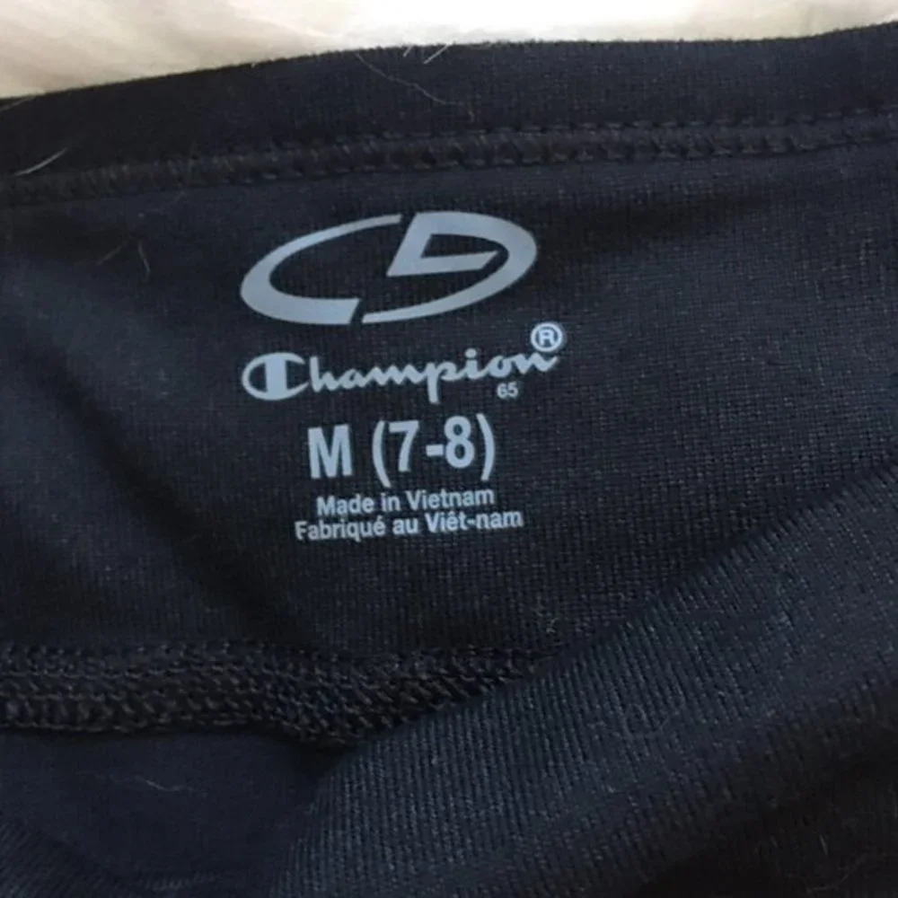 Champion Girls Youth Black Performance Regular Athletic Pant Leggings, Medium